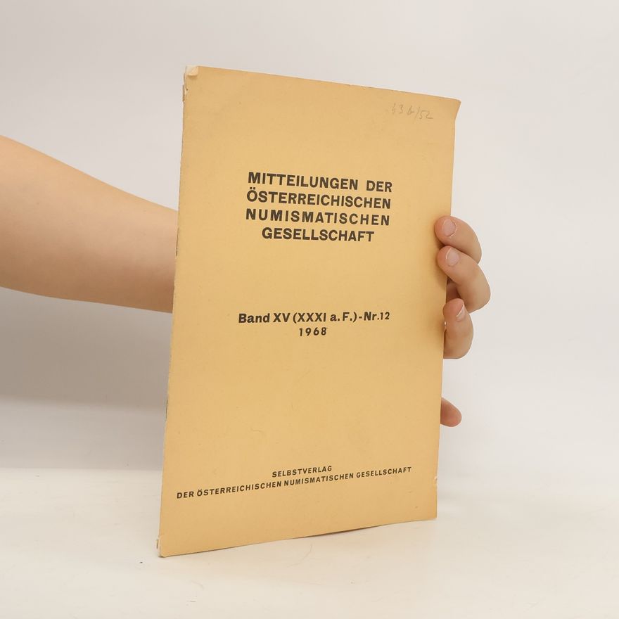 Autorenkollektiv Mitteilungen der Österreichischen numismatischen Gesellschaft