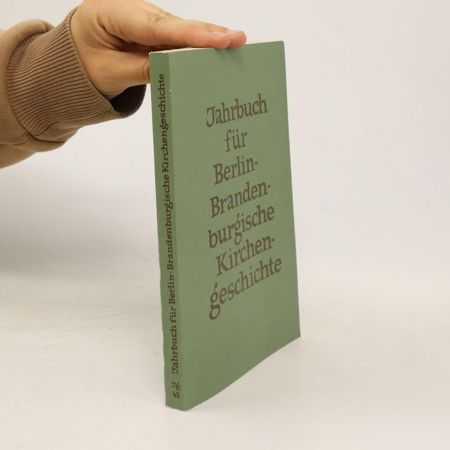 Autorenkollektiv Jahrbuch für Berlin-Brandenburgische Kirchengeschichte
