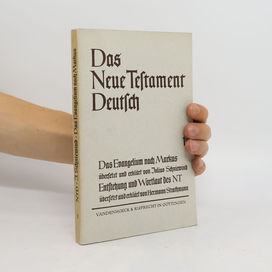 Werner Kümmel Des Neue Testament Deutsch