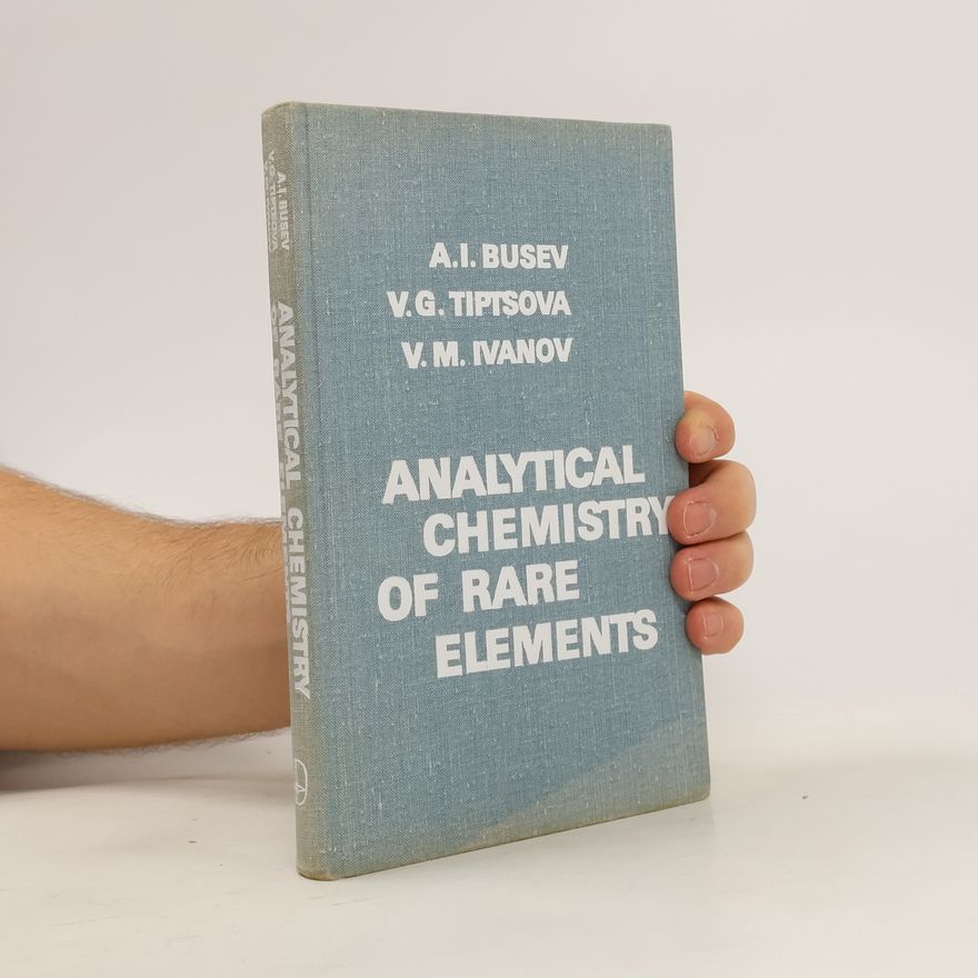 Collectif d'auteurs Analytical Chemistry of Rare Elements