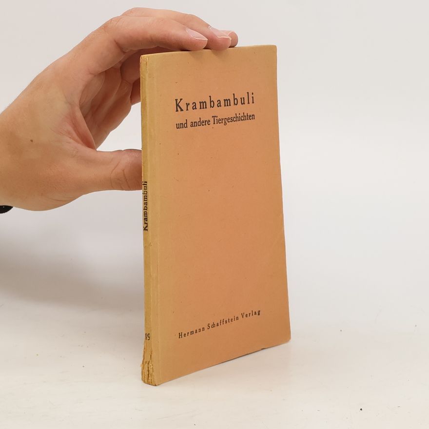 Marie von Ebner-Eschenbach Krambambuli und andere Tiergeschichten