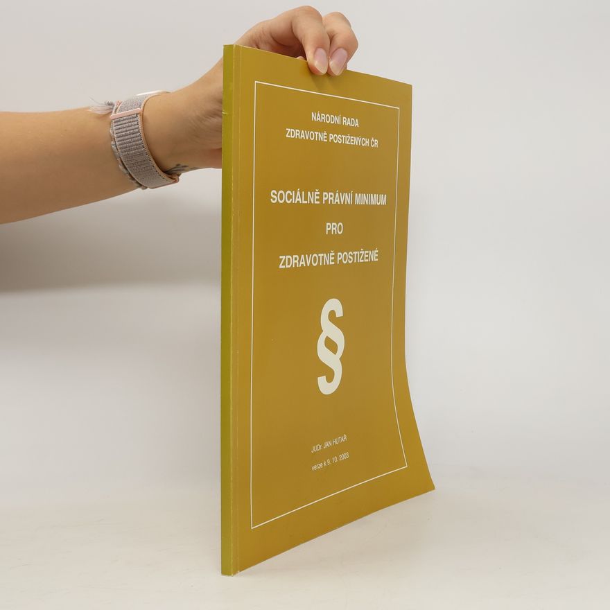 Jan Hutař Sociálně právní minimum pro zdravotně postižené