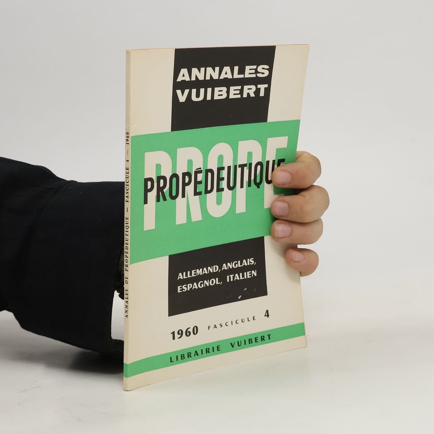 Autorenkollektiv Annales de Propédeutique