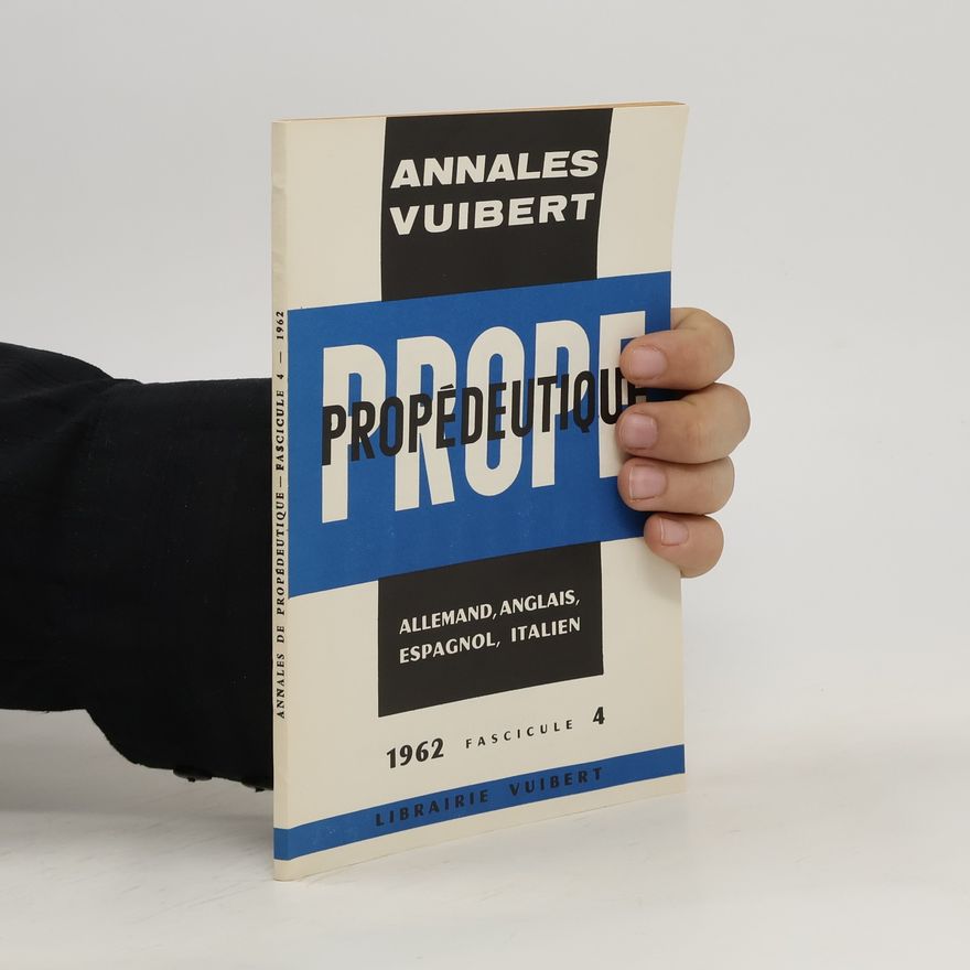Autorenkollektiv Annales de propédeutique