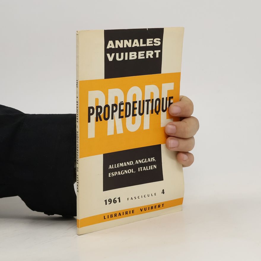 Autorenkollektiv Annales de propédeutique