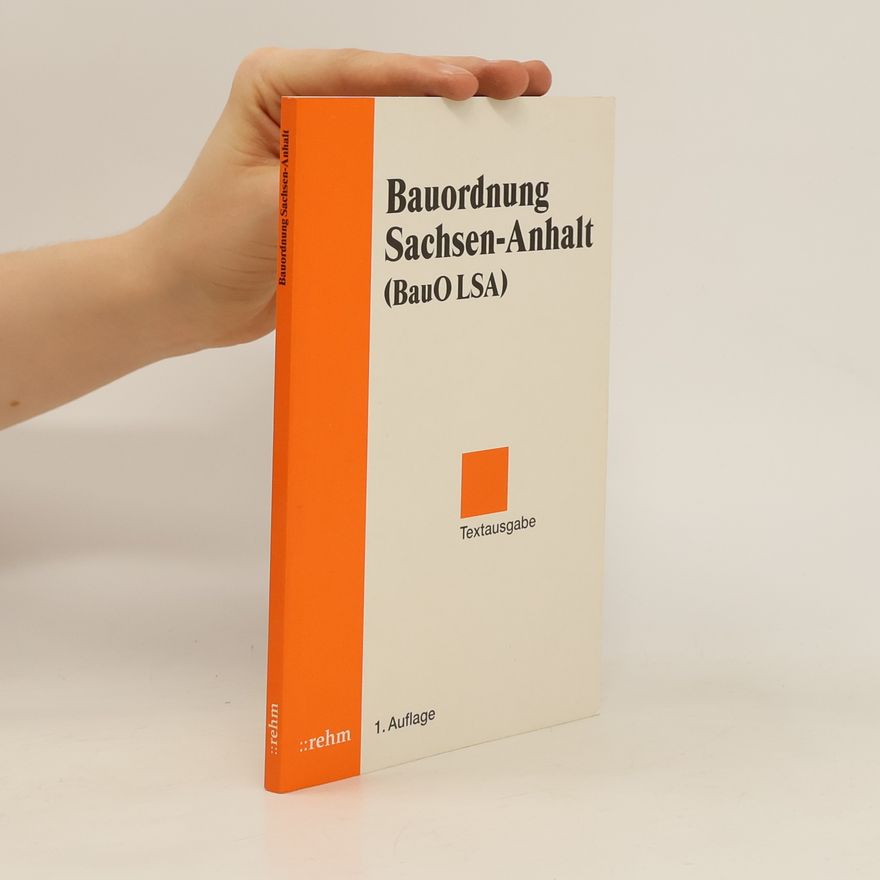 Autorenkollektiv Bauordnung Sachsen-Anhalt