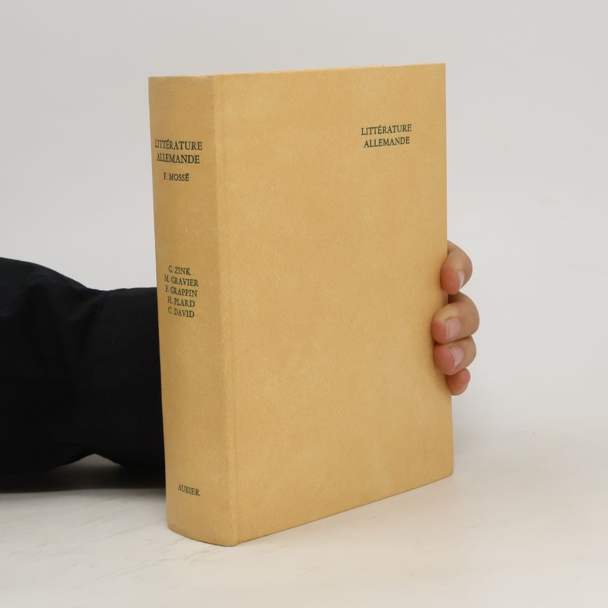 Fernand Mossé Histoire de la littérature allemande