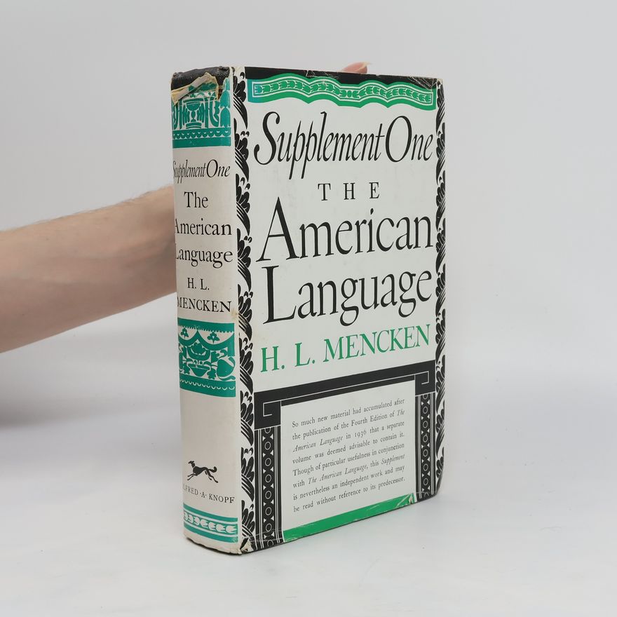 Henry Louis Mencken The American Language