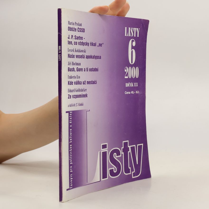 Collectif d'auteurs Listy 6/2000. Ročník XXX