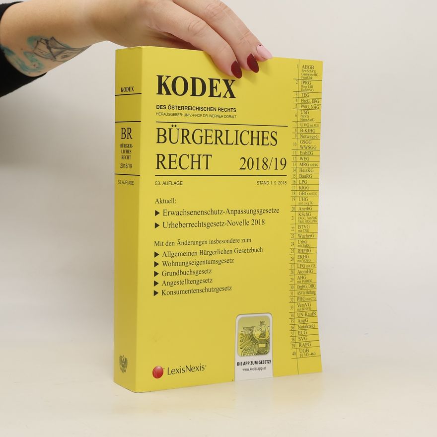 Werner Doralt KODEX Bürgerliches Recht 2018/19