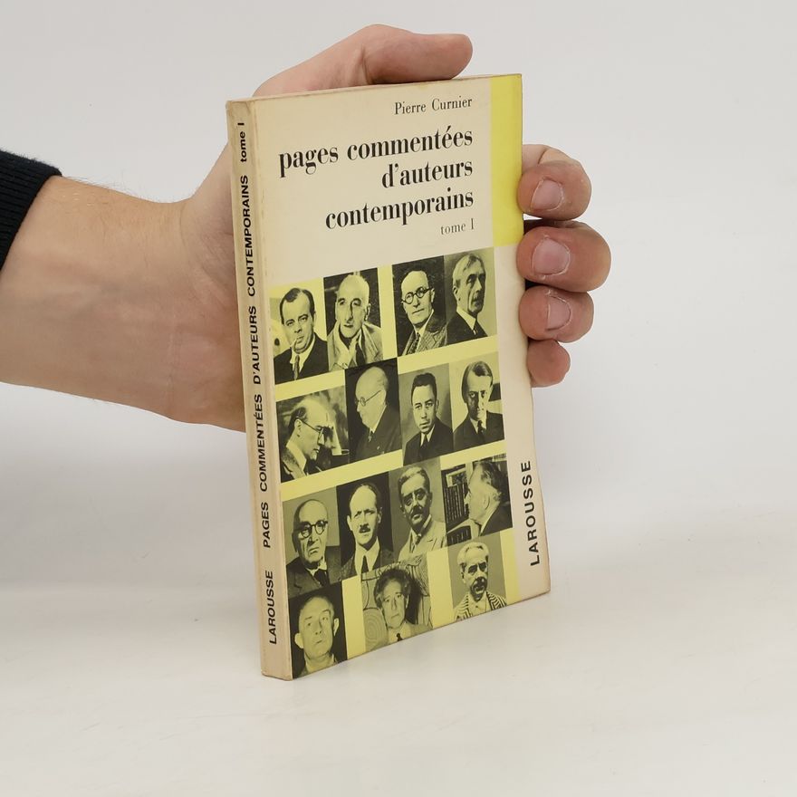 Pierre Curnier Pages commentées d'auteurs contemporains