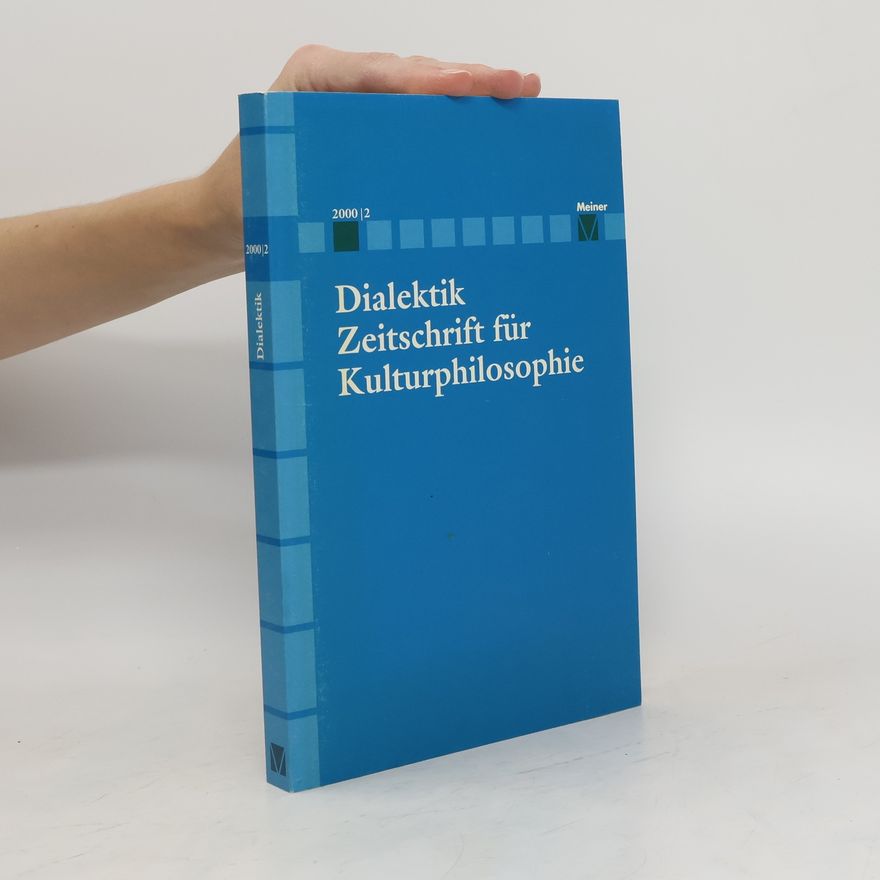 Autorenkollektiv Dialektik Zeitschrift für Kulturphilosophie 2000/2