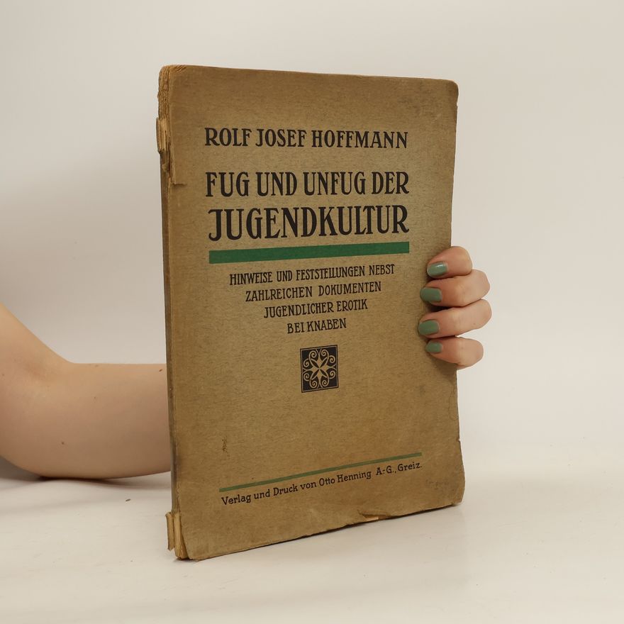 Rolf Hoffmann Fug und unfug der jugendkultur