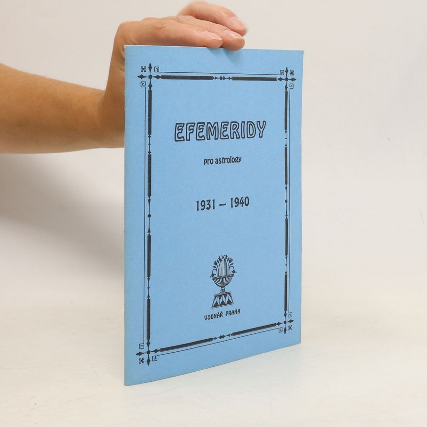 Antonín Strejc Efemeridy pro astrology 1931-1940