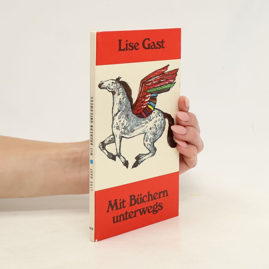Lise Gast Mit Büchern unterwegs