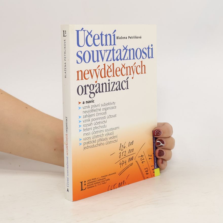 Blažena Petrlíková Účetní souvztažnosti nevýdělečných organizací