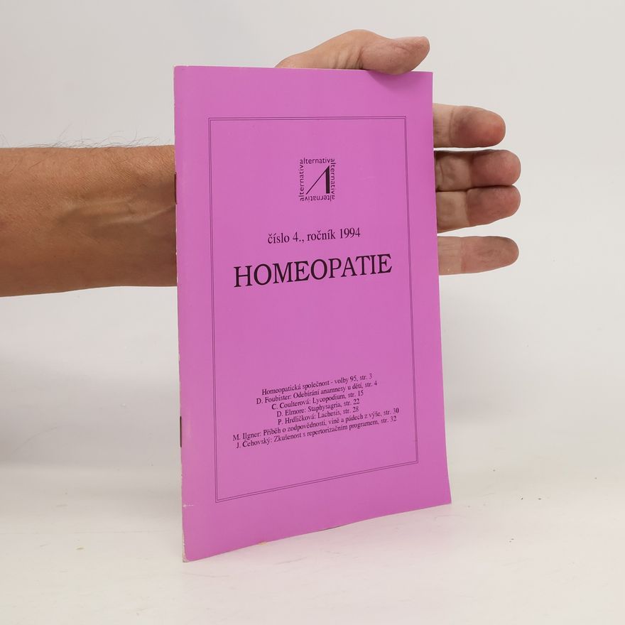 Kolektiv autorů Homeopatie 4/1994