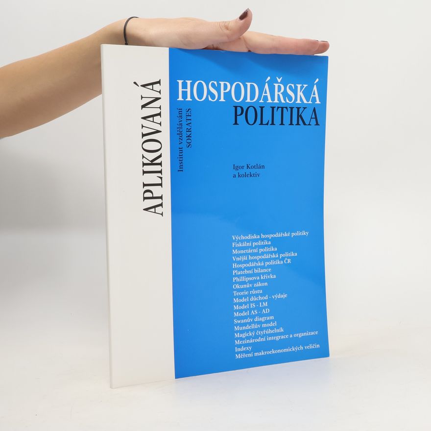 Igor Kotlán Aplikovaná hospodářská politika