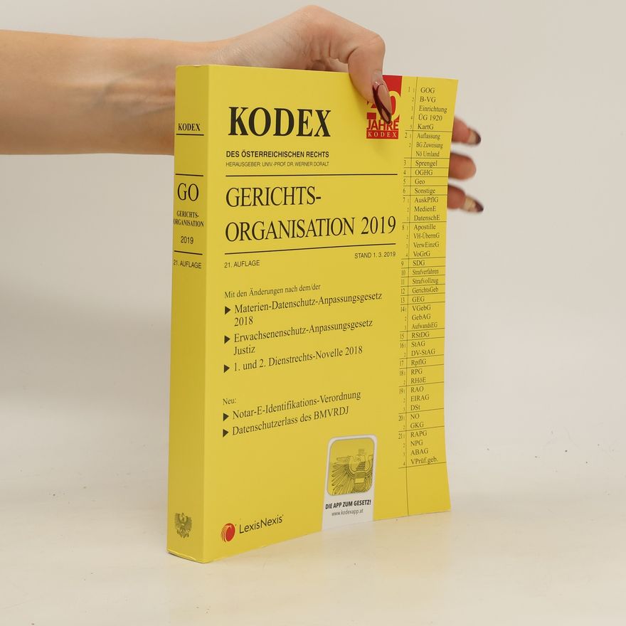 Werner Doralt KODEX. Gerichtsorganisation 2019