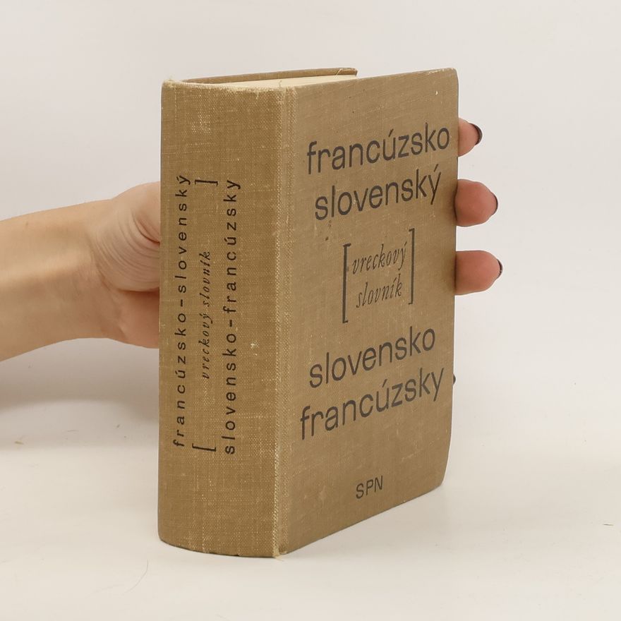 Ondrej Hrčka Francúzko-slovenský, slovensko-francúzsky vreckový slovník