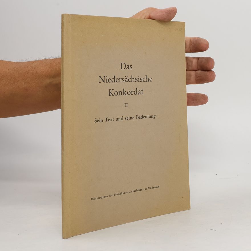 Autorenkollektiv Das Niedersächsische Konkordat II