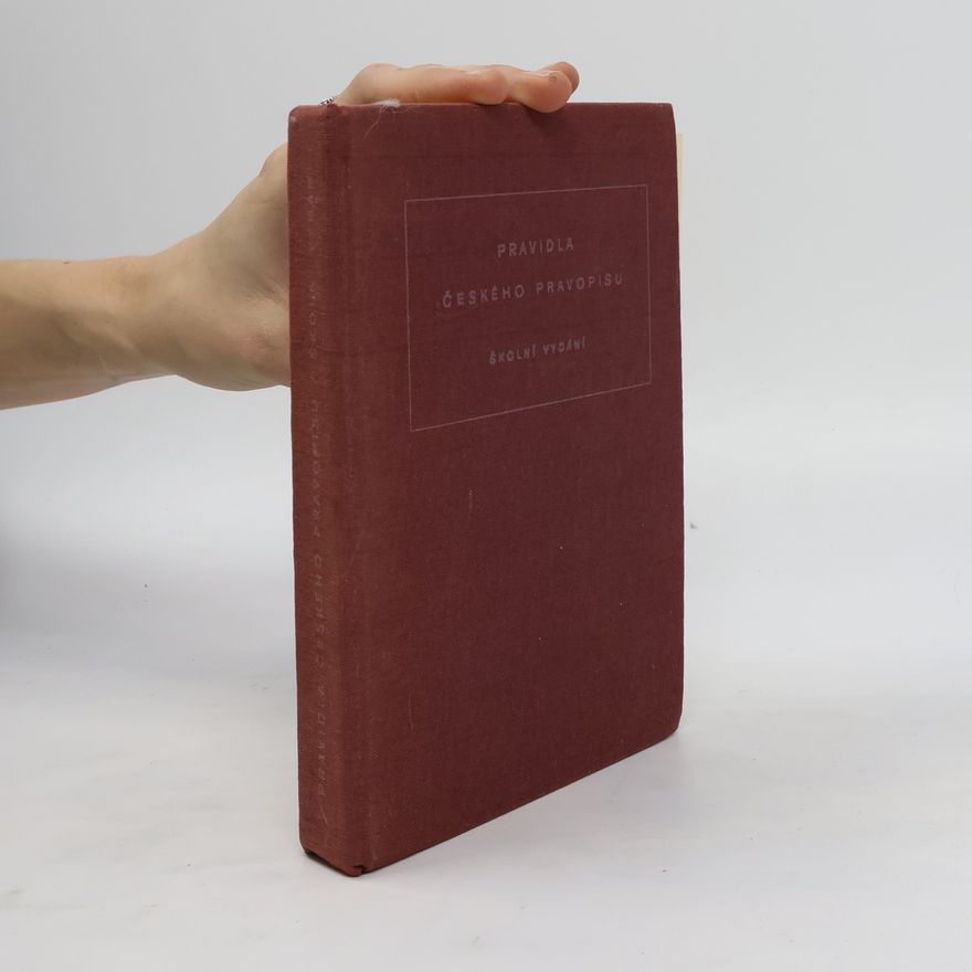 František Trávníček Pravidla českého pravopisu. Školní vydání