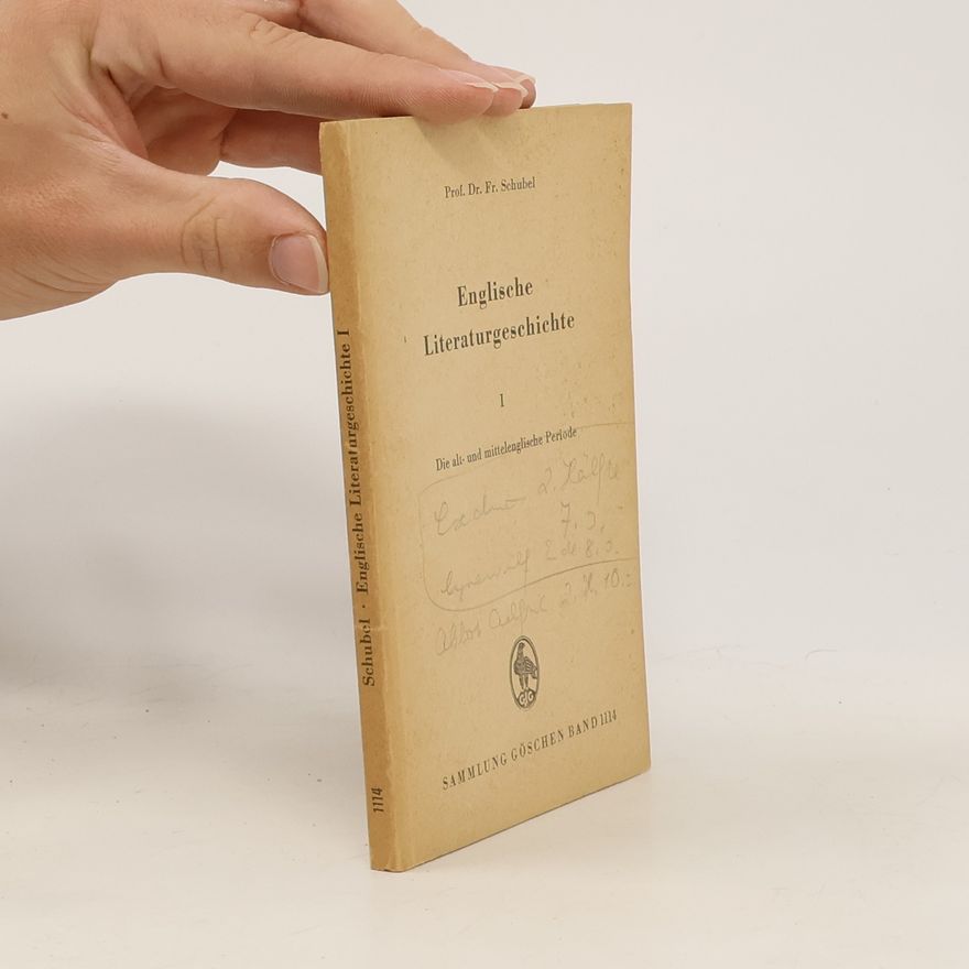 Fr. Schubel Englische Literaturgeschichte 1