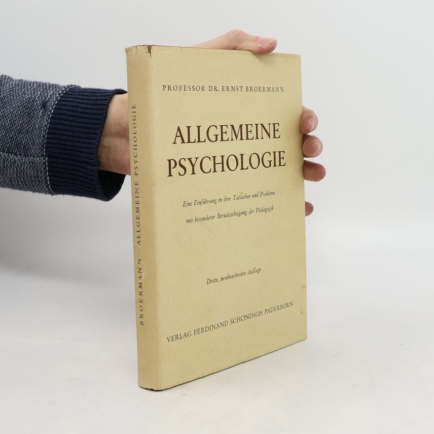 Ernst Broermann Allgemeine Psychologie