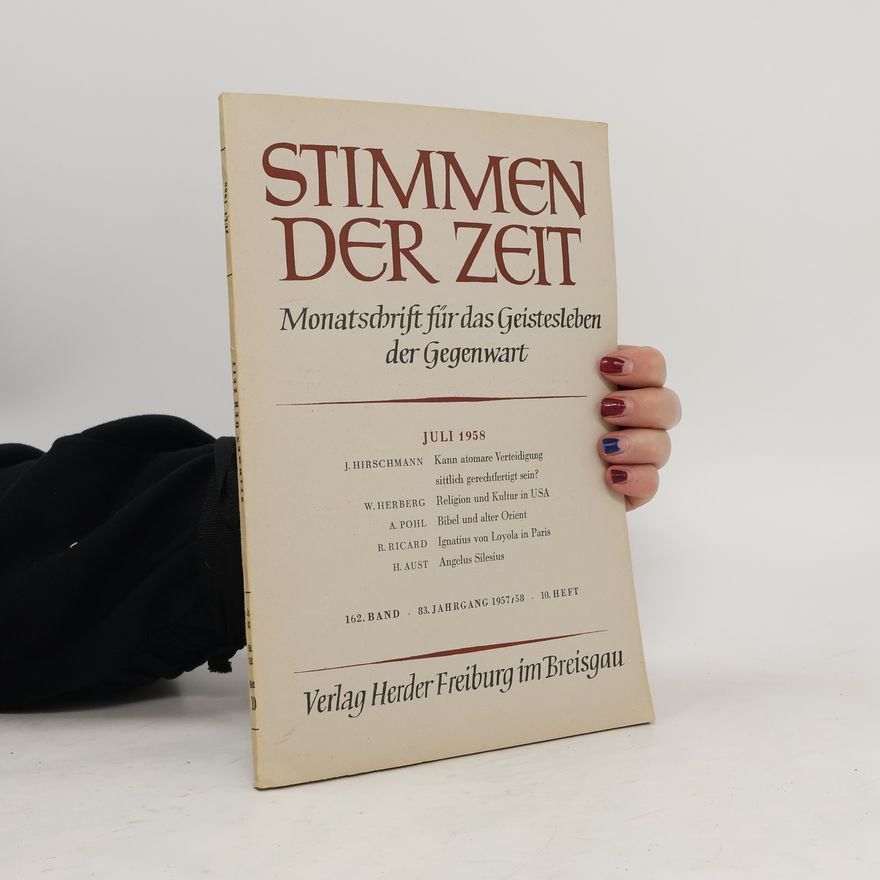 Kolektiv autorů Stimmen der Zeit 6/1958