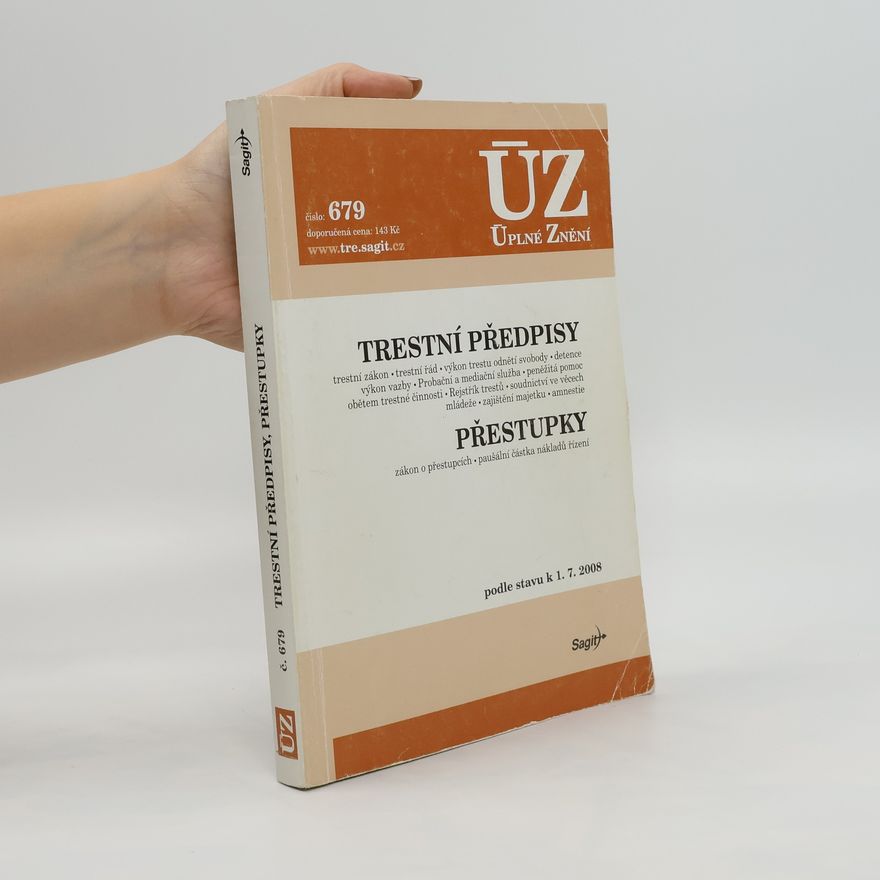Kolektiv autorů Trestní předpisy; Přestupky: podle stavu k 1.7.2008