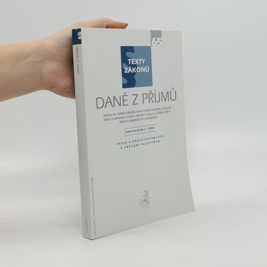 Autorenkollektiv Texty zákonů - Daně z příjmů 65