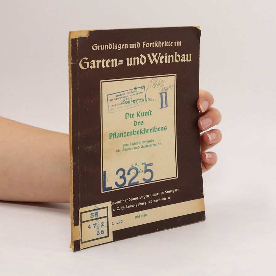Robert Zander Die Kunst des Pflanzenbeschreibens