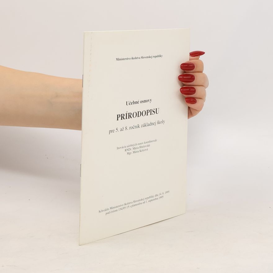 Collectif d'auteurs Učebné osnovy prírodopisu pre 5. až 8. ročník základnej školy