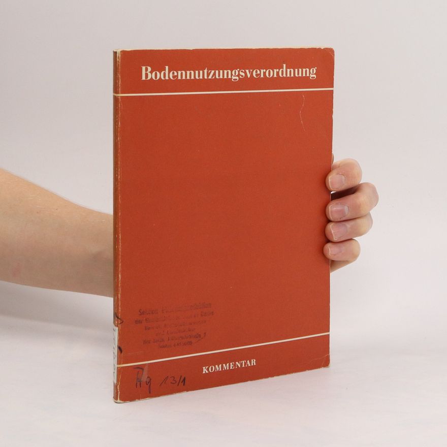 Autorenkollektiv Bodennutzungsverordnung