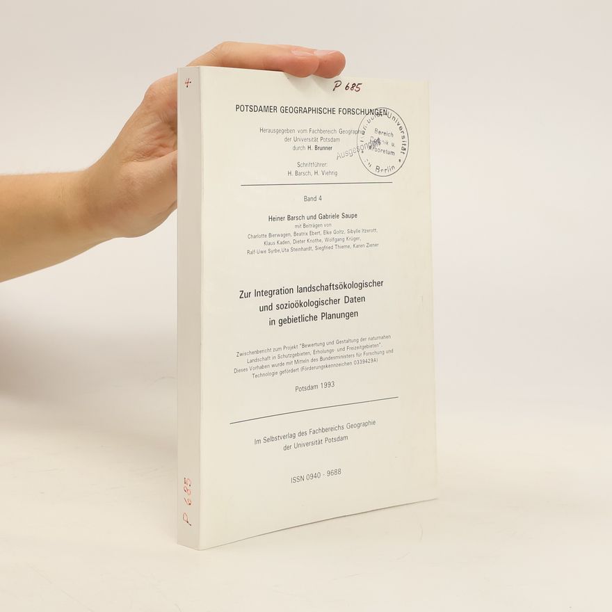 Autorenkollektiv Zur Integration landschaftsökologischer und sozioökologischer Daten in gebietliche Planungen