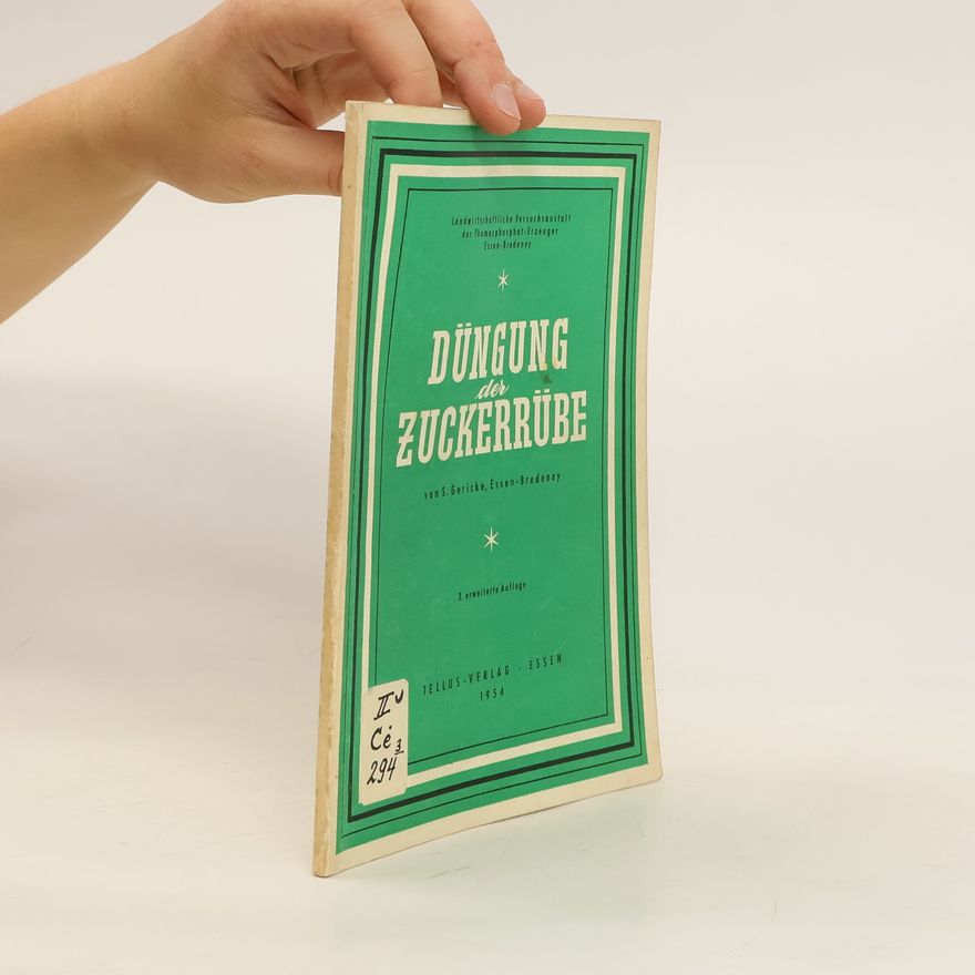 Various authors Düngung der Zuckerrübe