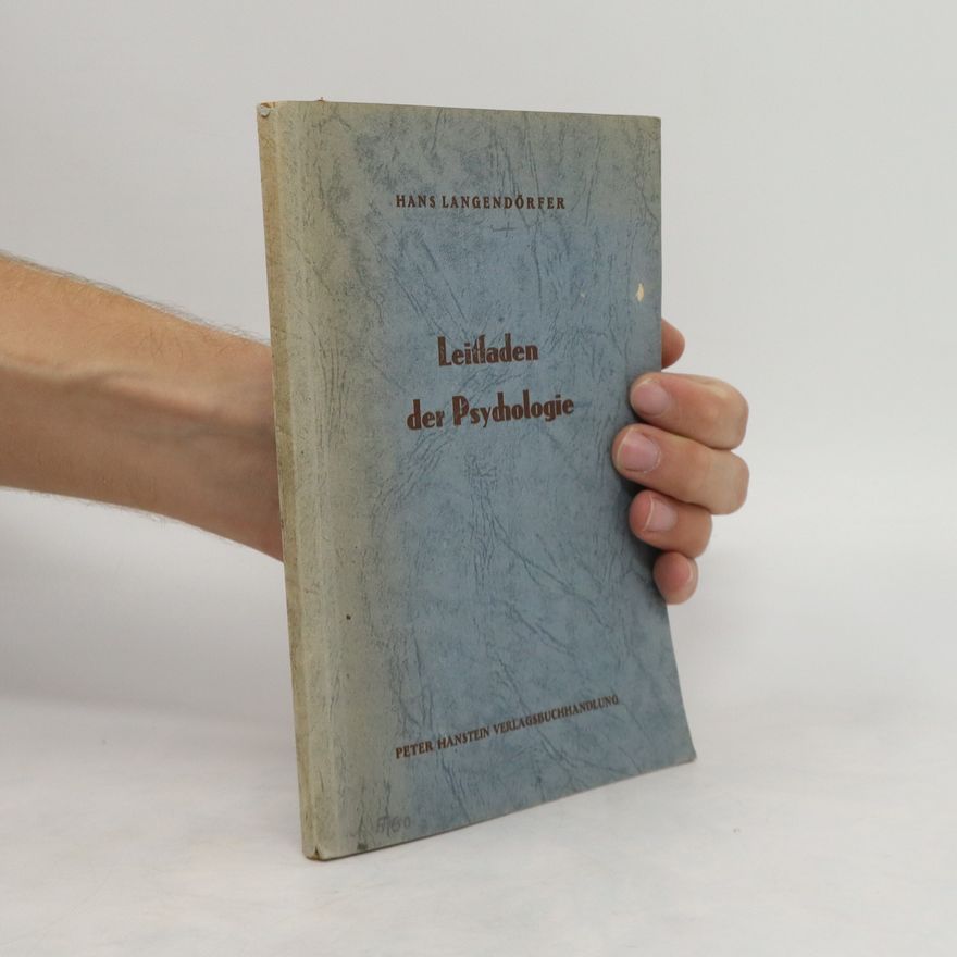 Hans Langendörfer Leitladen der Psychologie
