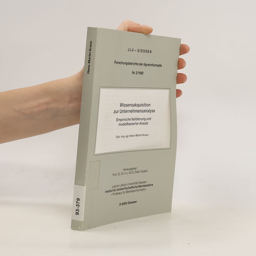 Hans-Martin Kraus Wissensakquisition zur Unternehmensanalyse