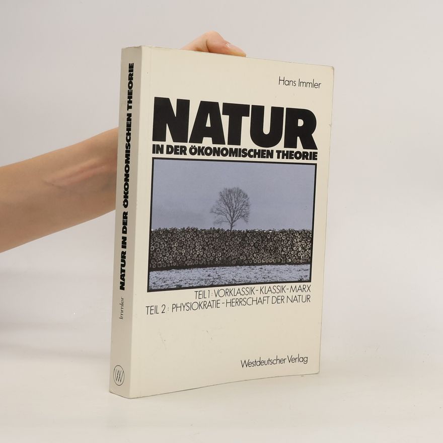 Hans Immler Natur in der ökonomischen Theorie