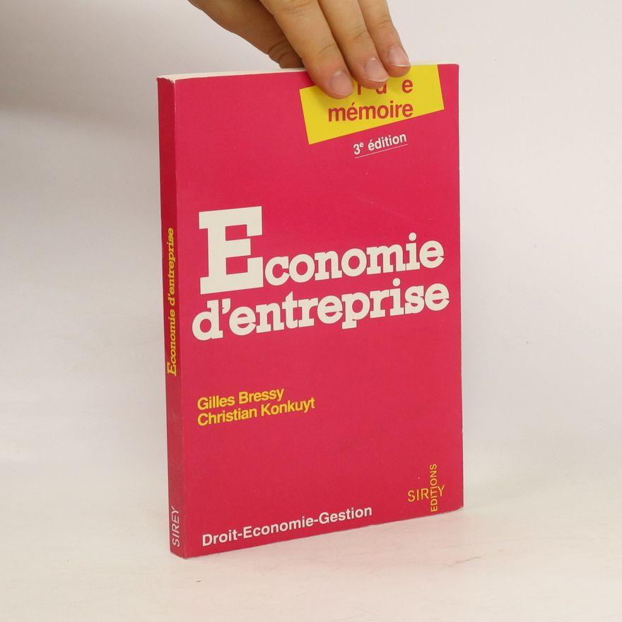 Christian Konkuyt Economie d'entreprise