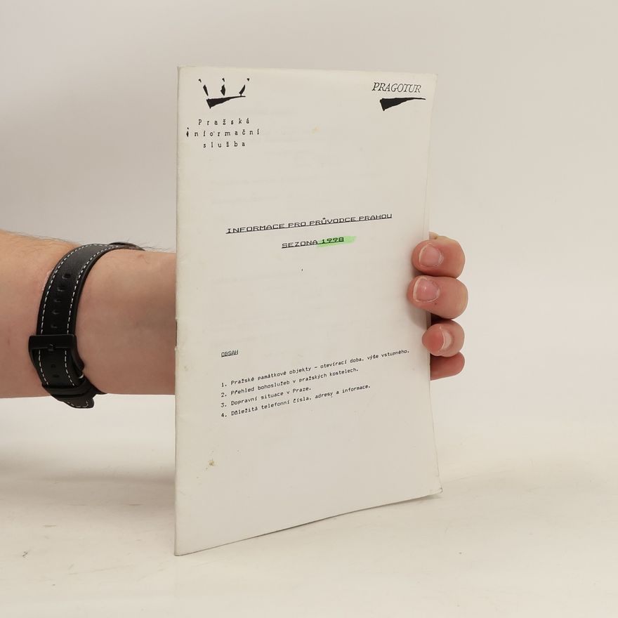 Kolektiv autorů Informace pro průvodce Prahou sezona 1998
