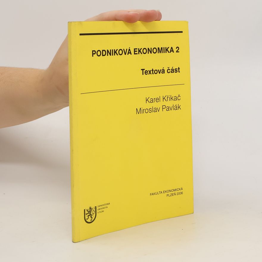 Miroslav Pavlák Podniková ekonomika 2 - Textová část