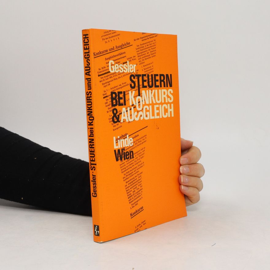 Alexander Gessler Steuern bei Konkurs und Ausgleich