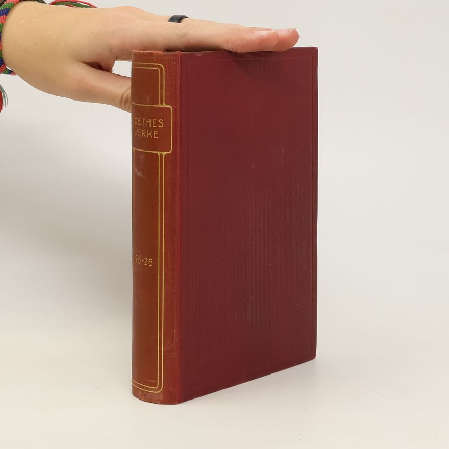 Wilhelm Niemeyer Goethes Werke 25-26