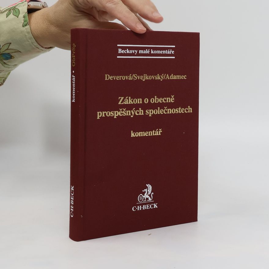 Jaroslav Svejkovský Zákon o obecně prospěšných společnostech. Komentář