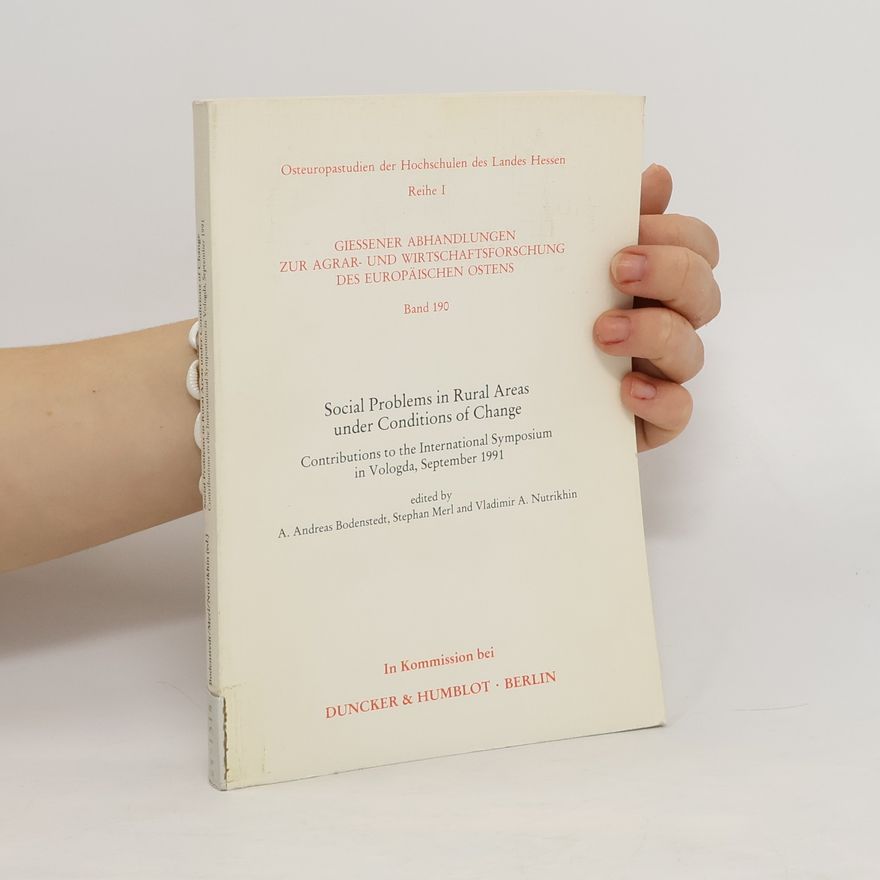 Adolf Andreas Bodenstedt Social problems in rural areas under conditions of change
