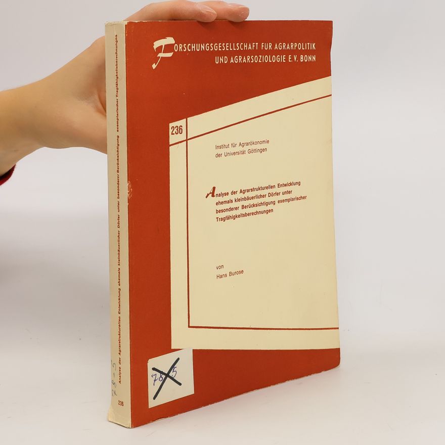 Josef J. Derstappen Forschungsgesellschaft für Agrarpolitik und Agrarsoziologie