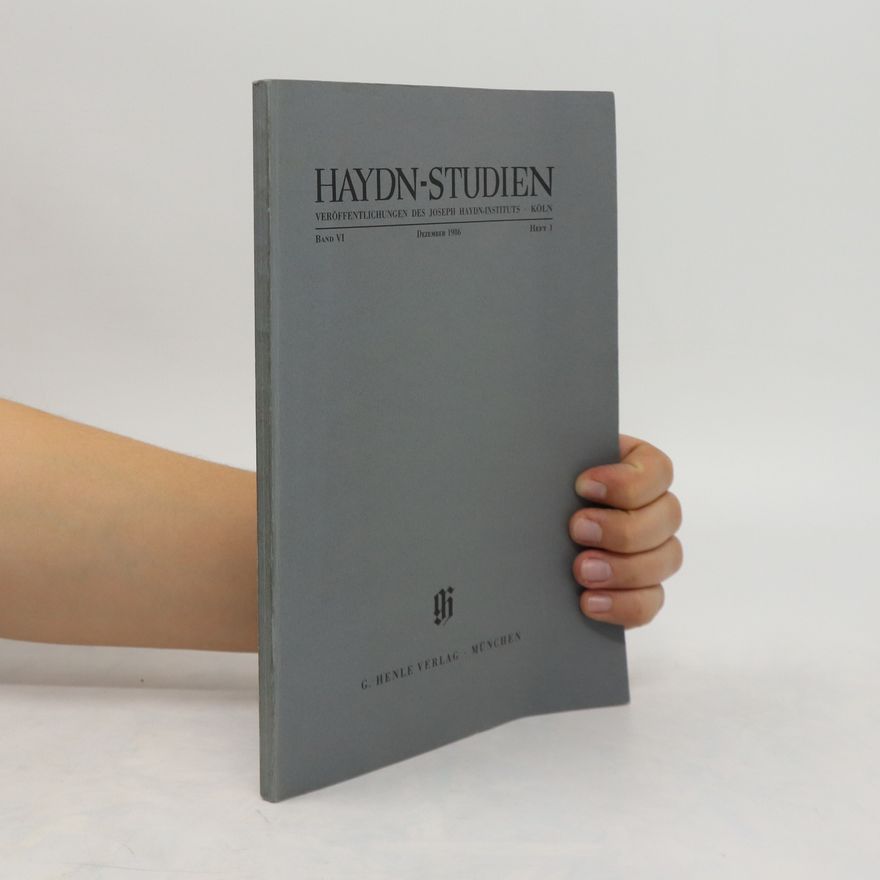 AA.VV. Haydn-Studien. Dezember 1986