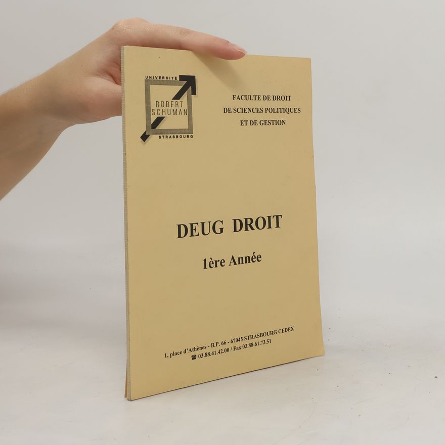 Kolektiv autorů Deug Droit 1ére Année