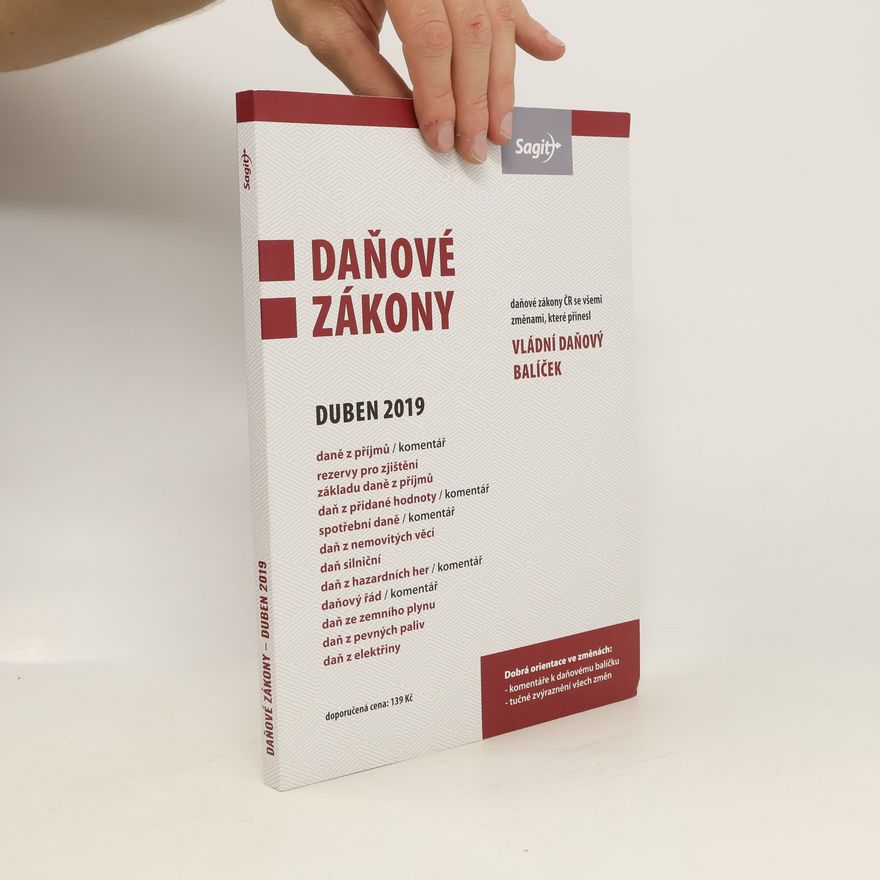 Kolektiv autorů Daňové zákony 2019
